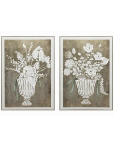 CANVAS C/MARCO 50% PINTADO A MANO VINAROS 50X70X3C