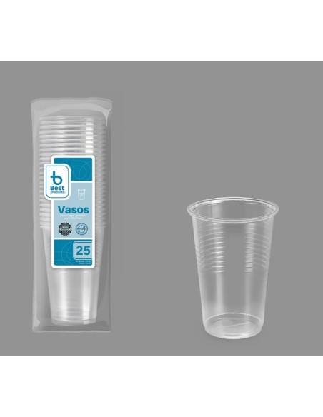 S/25 VASO 220CC TRANSP IRROMPIBLE  PP