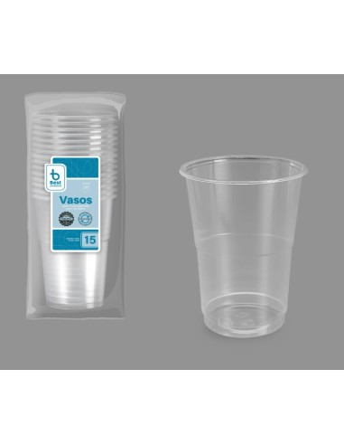 S/15 VASO REUTILIZABLE TRANSP. 500 CC PP