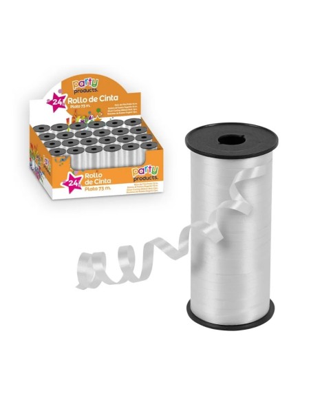 ROLLO DE CINTA PLATA 73 M. CAJA EXPO 24
