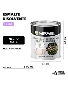 NEGRO MATE 125ML 150G