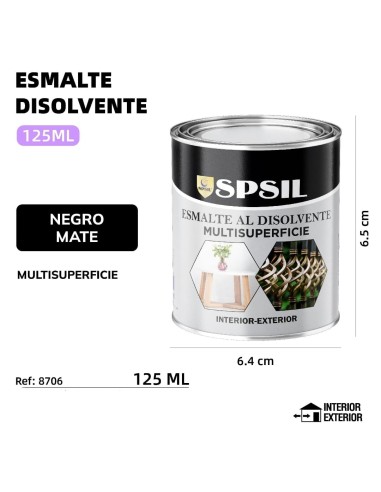 NEGRO MATE 125ML 150G