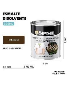 ESMALTE 375ML PARDO 345G