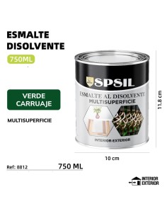 ESMALTE 750ML VERDE CARRUAJE