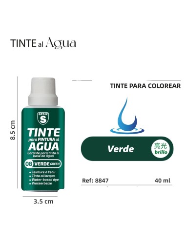 COLORANTE AL AGUA VERDE 40ML