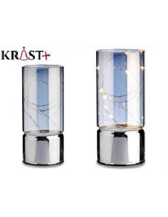 FAROL 10 LED PLATA 7X16CM DECORATIVO