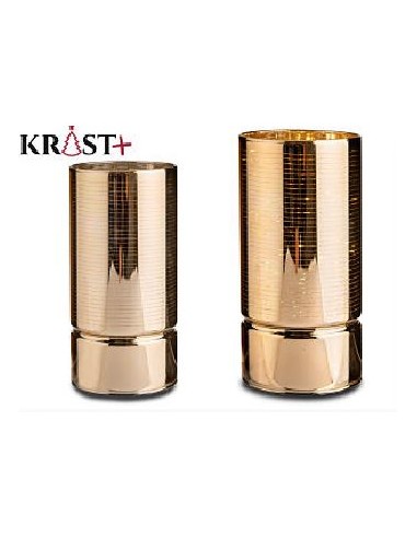 FAROL RAYADO DECORATIVO LED 18CM ORO