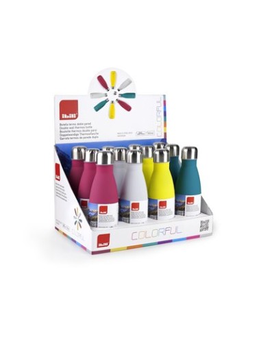 TERMO 350ML  DOBLE PARED COLORFUL