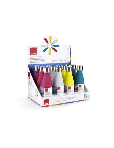TERMO 350ML  DOBLE PARED COLORFUL