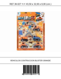 VEHICULOS CONTRUCCION BLISTER GRANDE