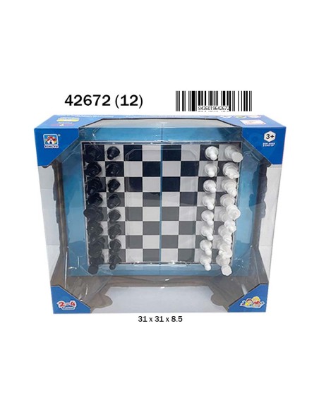 CAJA AJEDREZ TABLERO PLEGABLE (12)(12)