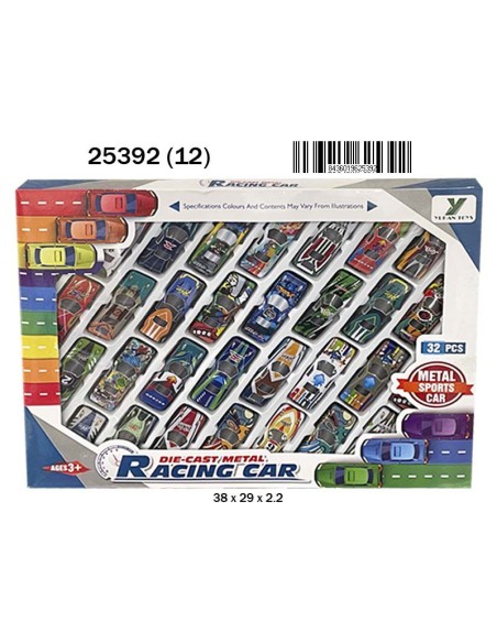 CAJA 32 COCHES METAL (12)(12)