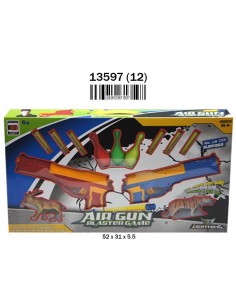 CAJA 2 PISTOLAS 24CM. PUNTERIA ACC. LANZADARDOS (12)(12)