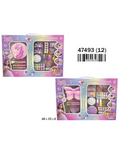 CAJA MAQUILLAJE BOLSO ACCESORIOS UNICORNIO/MARIPOSA (12)(12)