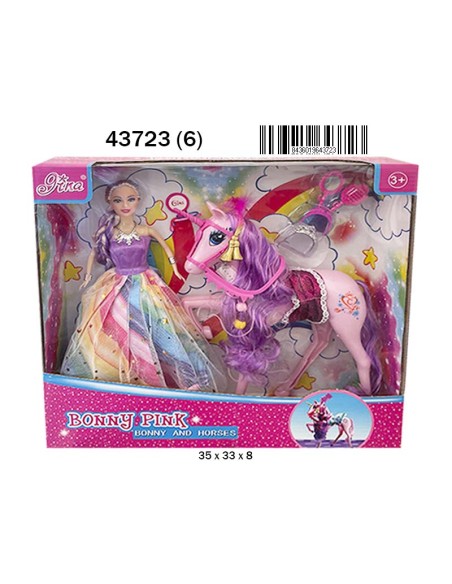 CAJA PRINCESA UNICORNIO FANTASIA ACC. (6)(6)