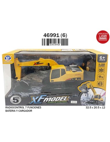 CAJA RETRO EXCAVADORA R/C B/CARGADOR USB (6)(6)