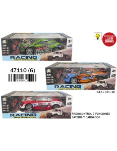 CAJA COCHE RALLY PVC C/ LUZ R/C B/CARGADOR USB 3 SURT. (6)(6)