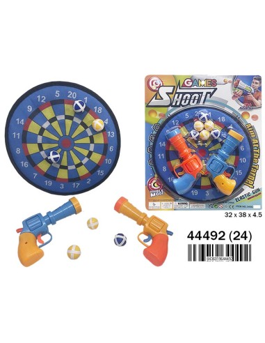 BLISTER DIANA VELCRO 2 PISTOLAS LANZABOLAS (24)(24)