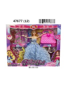 CAJA MUÑECA 9 VESTIDOS Y BOLSO (12)(12)