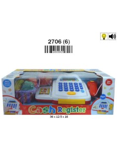 CAJA REGISTRADORA ESCANER C/ LUZ Y SONIDO C/ ACC. (6)(6)