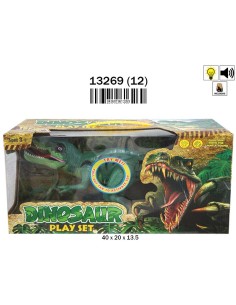 DINO 38CM. C/ LUZ Y SONIDO PILAS INCL. (12)(12)