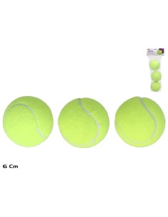 PELOTA DE TENIS X3 6 CM