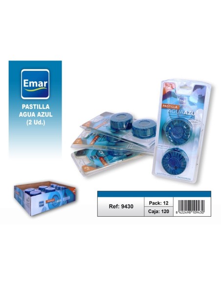 PASTILLA AGUA AZUL 2 x 50 GR