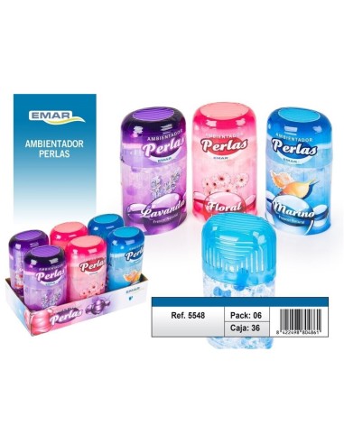 AMB. PERLAS 300 GR LAVANDA/MARINO/FLORAL