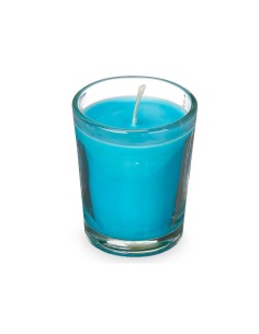 SET 6 VELAS VASO VIDRIO OCEANO