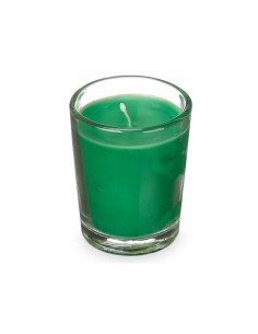 SET 6 VELAS VASO VIDRIO BAMBU