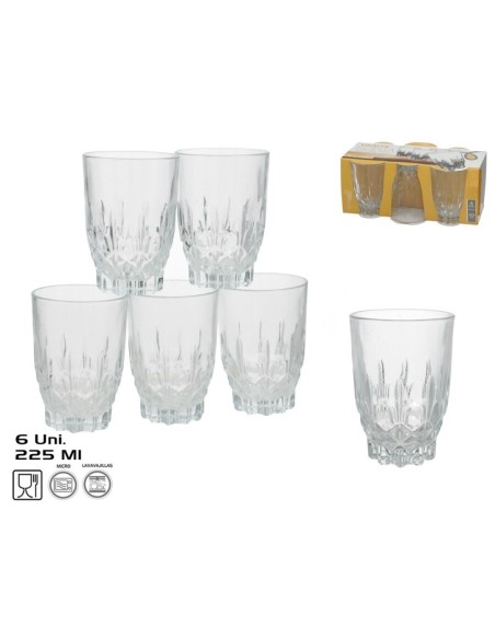 SET 6 VASOS KONIA 225 ML