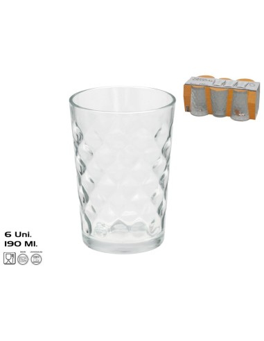 SET 6 VASOS CRYSTAL 190 ML