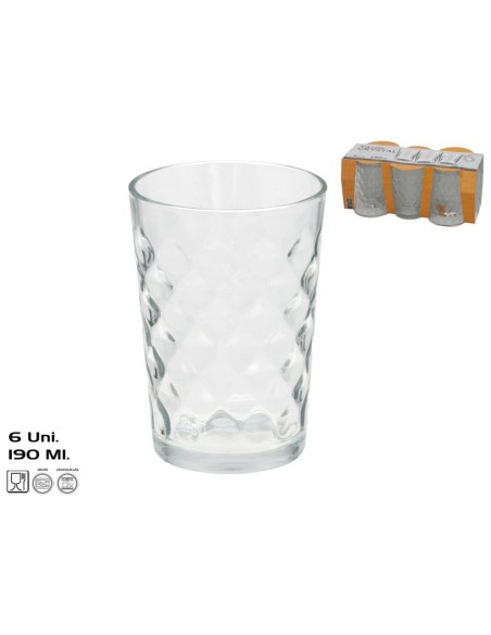 SET 6 VASOS CRYSTAL 190 ML