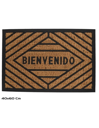 FELPUDO COCO 40X60CM WELCOME ROMBO