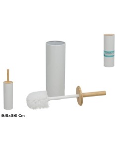 ESCOBILLERO C/ESCOBILLA HOLD 36X9.5CM BLANCO