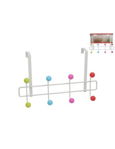 PERCHA PUERTA C/8 GANCHOS VERA BLANCO