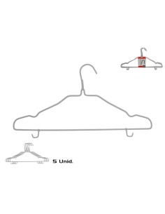 SET 5 PERCHAS METAL DAROCA 45X21CM