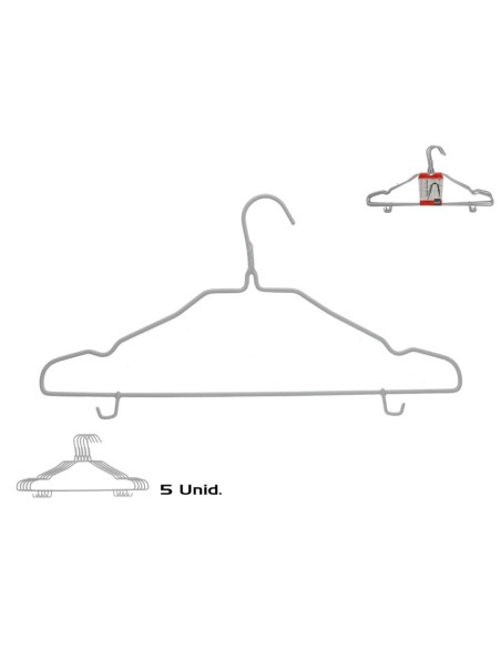 SET 5 PERCHAS METAL DAROCA 45X21CM