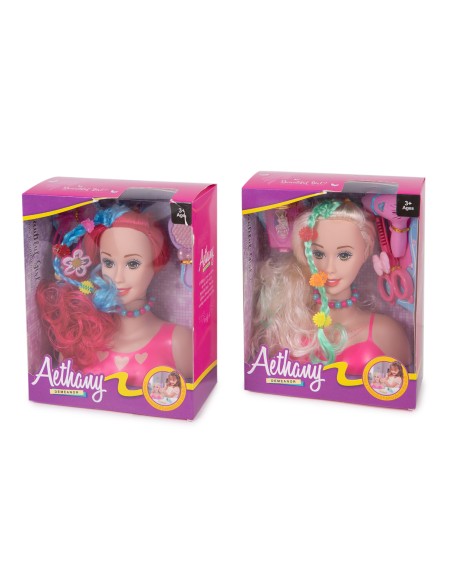 CABEZA MU?ECA ACCESORIOS PEINAR CAJA