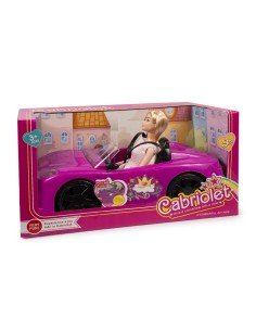 MU?ECA COCHE ROSA DEPORTIVO CAJA