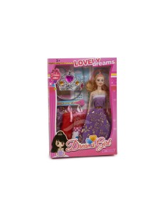 MU?ECA CORONA VESTIDOS CAJA