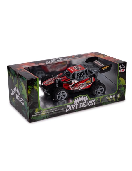 COCHE CARRERAS R/C 1:14 4 CANALES LUZ