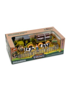 GRANJA CONJUNTO TRACTOR ANIMALES CAJA