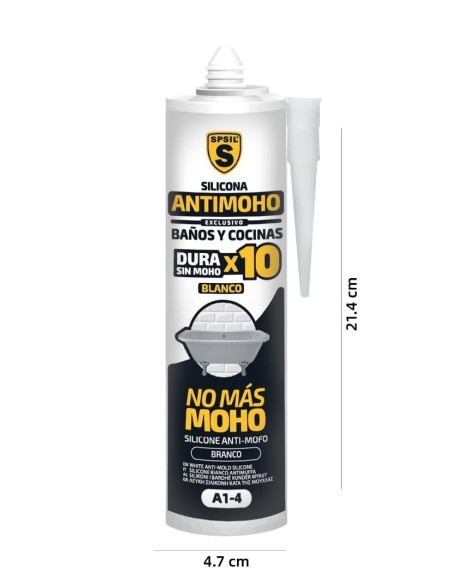 ANTIMOHO SILICONA BLANCO