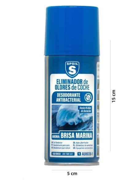 ELIMINADOR DE OLORES DE COCHE BRISA MARINA