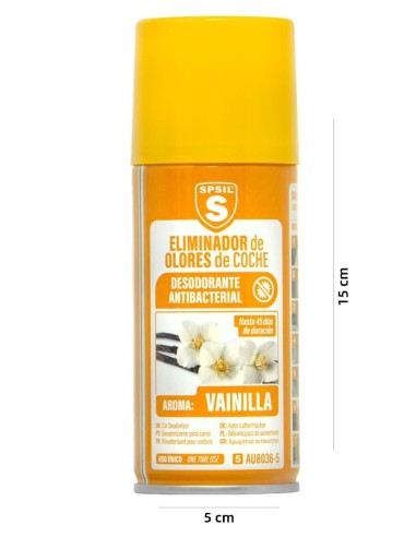 ELIMINADOR DE OLORES DE COCHE VAINILLA