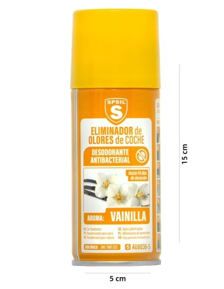 ELIMINADOR DE OLORES DE COCHE VAINILLA