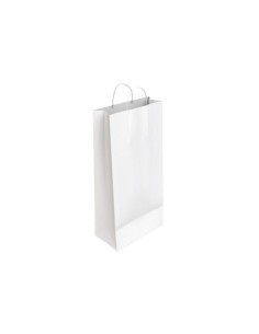 BOLSA BLANCA BOTELLA 18x8x39CM