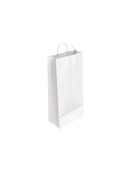BOLSA BLANCA BOTELLA 18x8x39CM