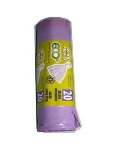 BOLSA BASURA 20UD LILA